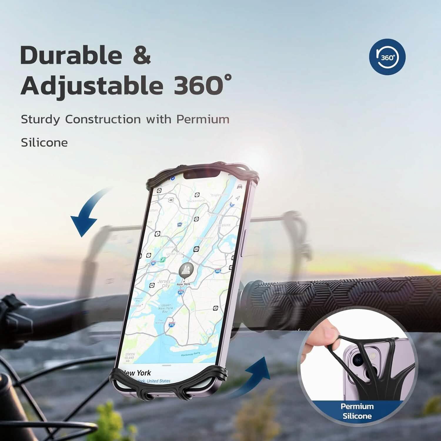 360° Rotatable Waterproof Bike Phone Mount DailySale