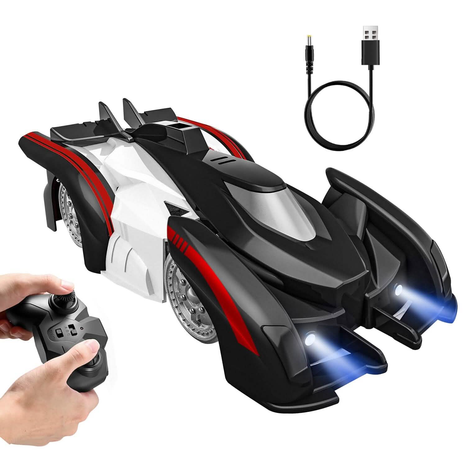 360¬∞ Rotating Electric Wall Climbing Remote Control Dual Mode Car DailySale