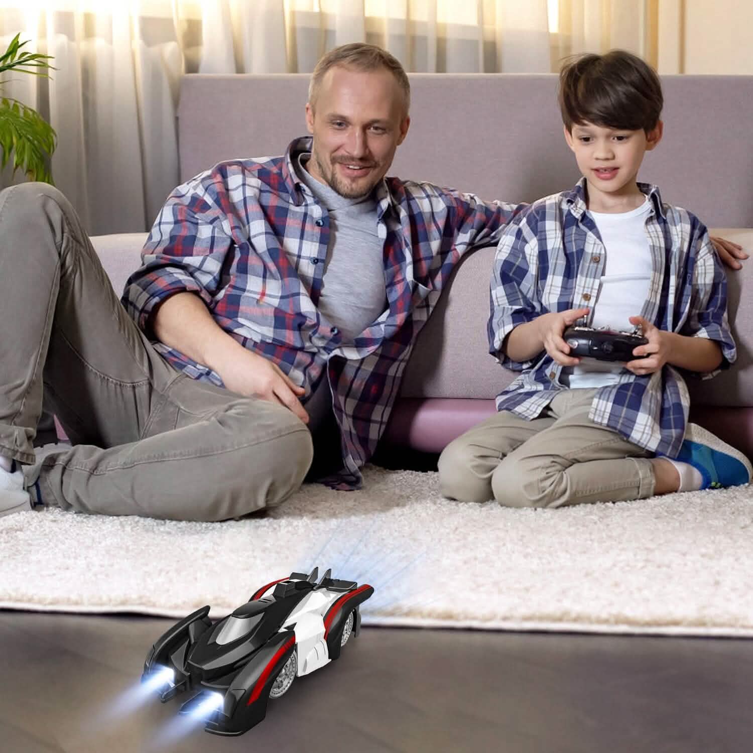 360¬∞ Rotating Electric Wall Climbing Remote Control Dual Mode Car DailySale