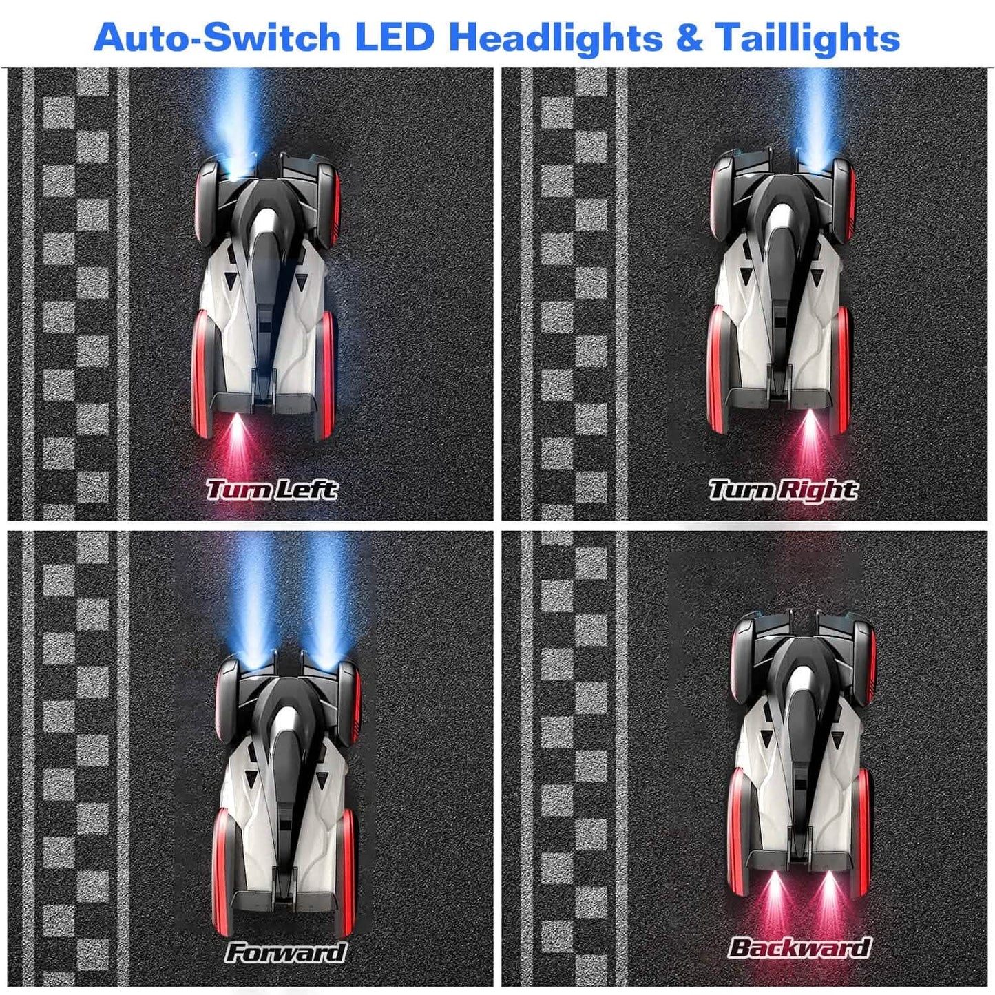360¬∞ Rotating Electric Wall Climbing Remote Control Dual Mode Car DailySale