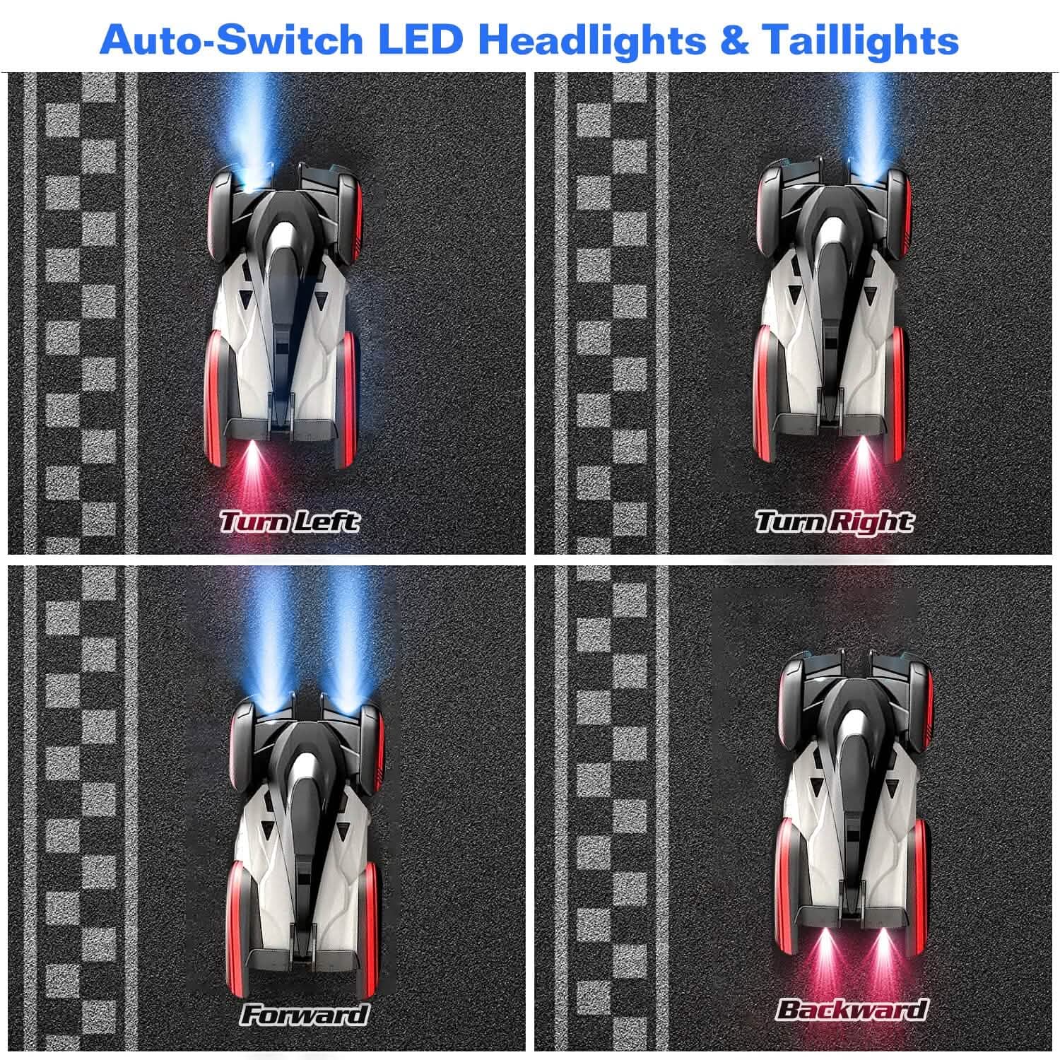 360¬∞ Rotating Electric Wall Climbing Remote Control Dual Mode Car DailySale