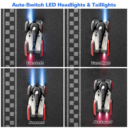 360¬∞ Rotating Electric Wall Climbing Remote Control Dual Mode Car DailySale