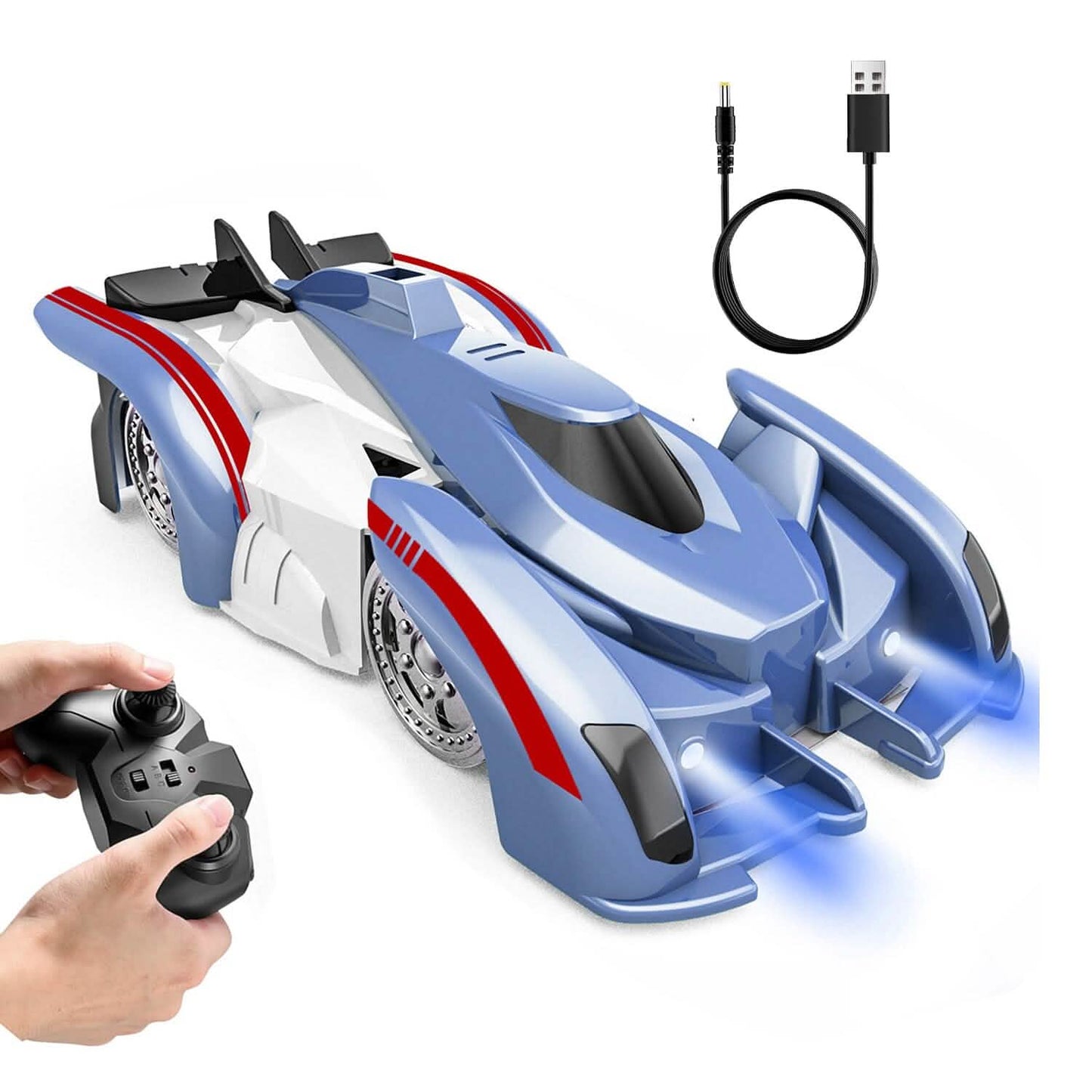 360¬∞ Rotating Electric Wall Climbing Remote Control Dual Mode Car DailySale