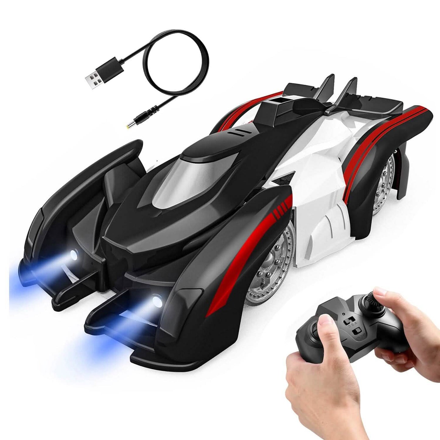 360¬∞ Rotating Electric Wall Climbing Remote Control Dual Mode Car DailySale