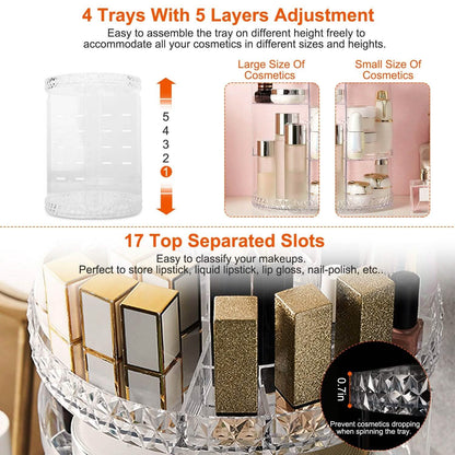 360° Rotating Make Up Organizer DailySale
