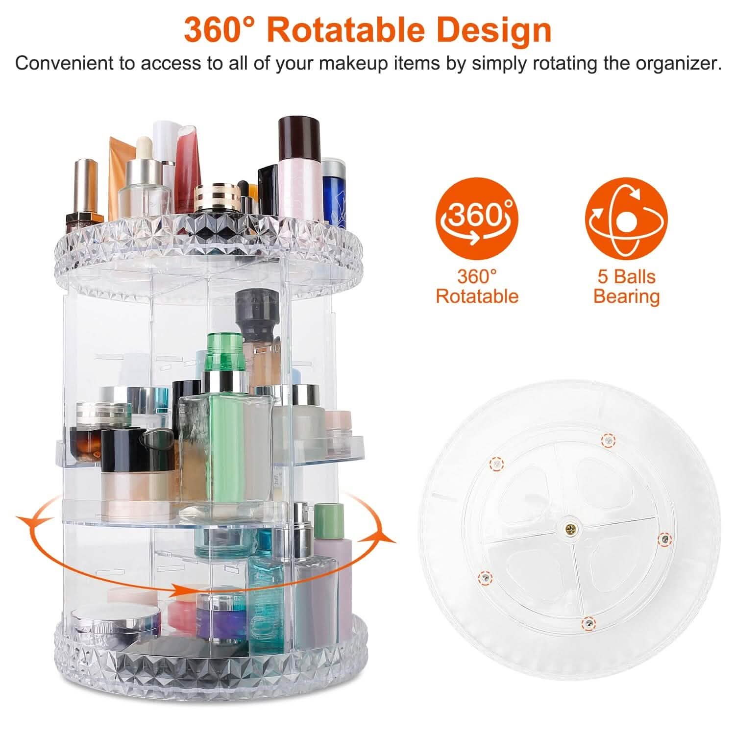 360° Rotating Make Up Organizer DailySale