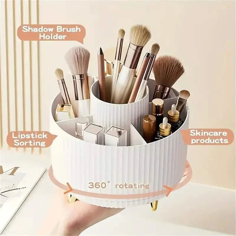 360° Rotating Makeup Organizer Holder for Brushes, Lipsticks, Skin Care & More DailySale