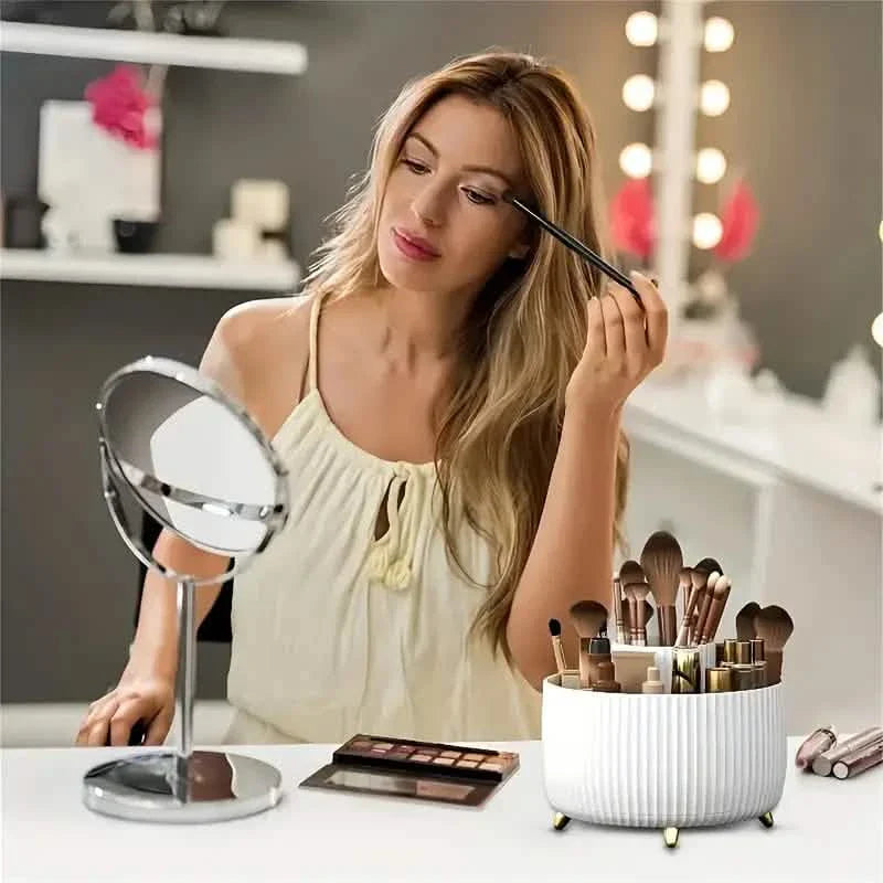 360° Rotating Makeup Organizer Holder for Brushes, Lipsticks, Skin Care & More DailySale