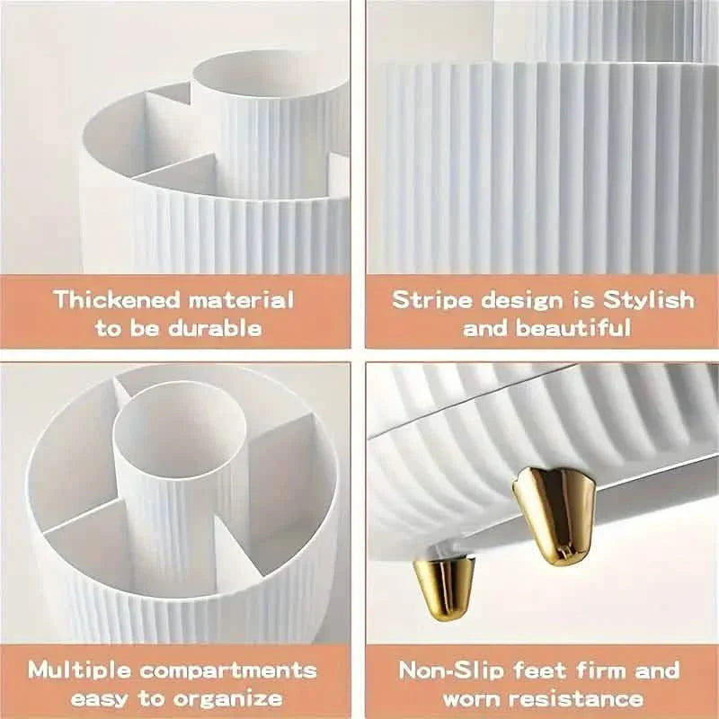 360° Rotating Makeup Organizer Holder for Brushes, Lipsticks, Skin Care & More DailySale