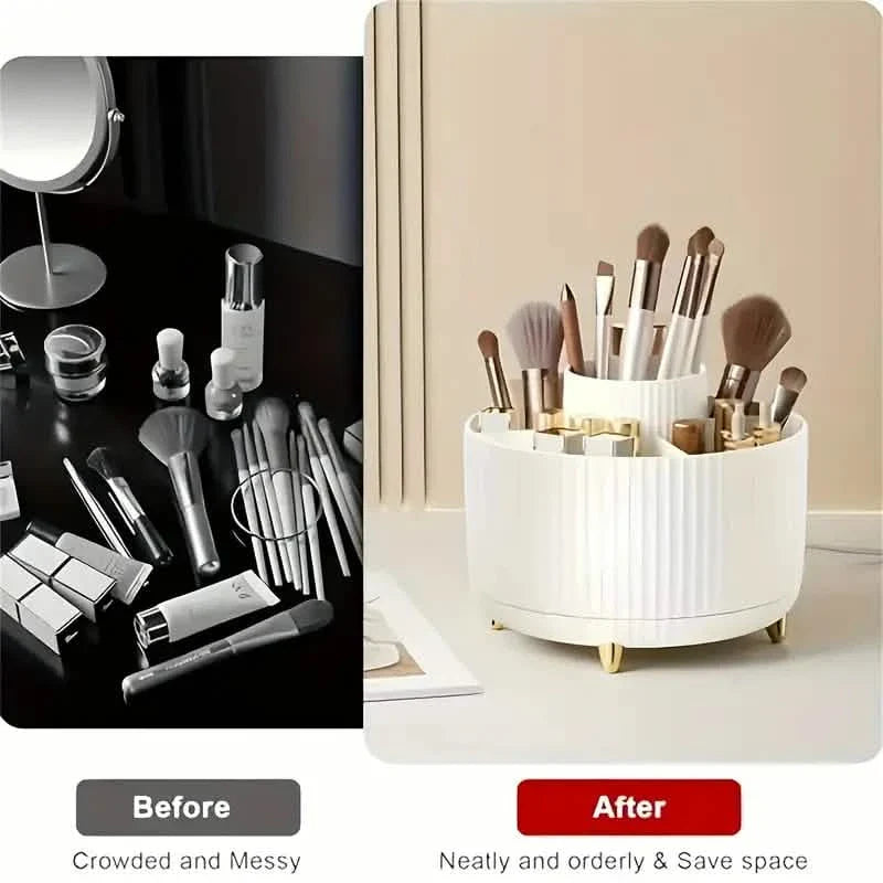 360° Rotating Makeup Organizer Holder for Brushes, Lipsticks, Skin Care & More DailySale