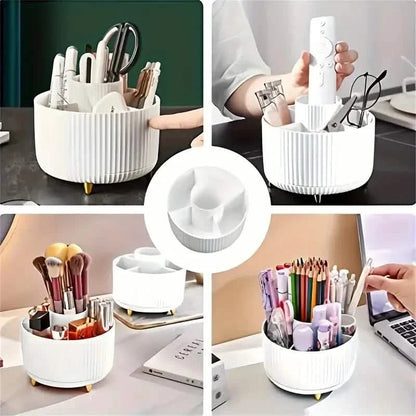 360° Rotating Makeup Organizer Holder for Brushes, Lipsticks, Skin Care & More DailySale