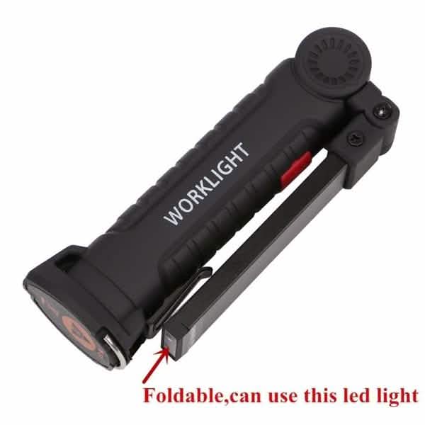 360° Rotation Inspection Lamp LED + COB Flexible Cordless Rechargeable Work Light DailySale