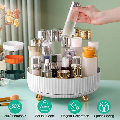 360¬∞ Spinning Perfume Cosmetic Storage Tray 22Lbs Load DailySale
