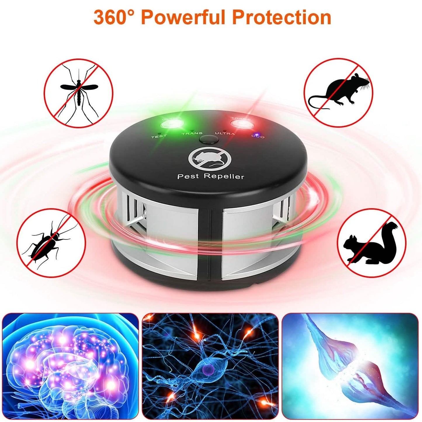 360° Ultrasonic Pest Repeller Electronic Plug-in Pest Control DailySale