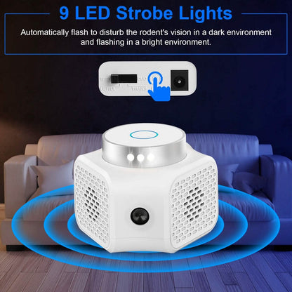 360° Ultrasonic Rodent Chaser Electronic Plug-in Mouse Control DailySale