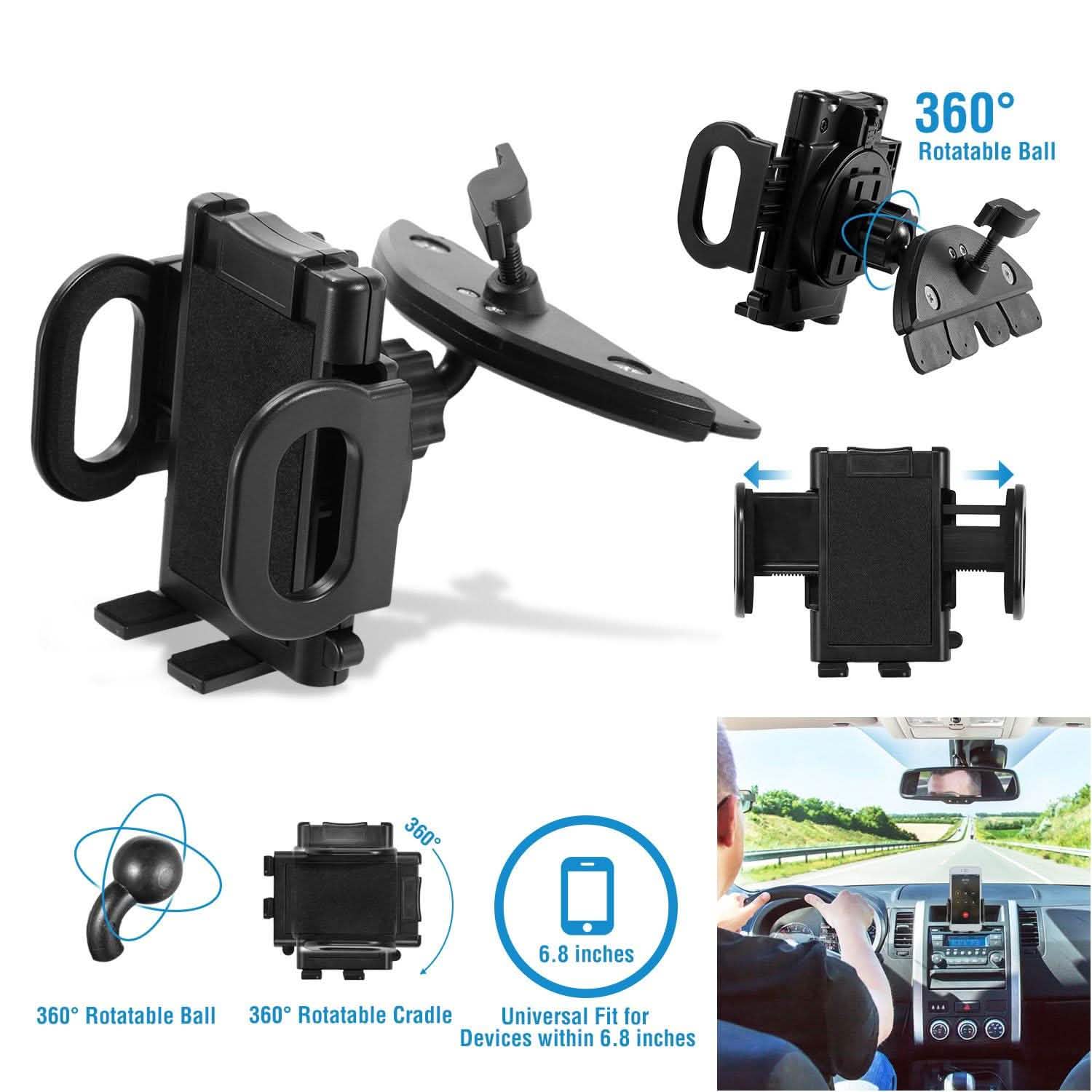 360° Universal CD Slot Car Phone Mount DailySale