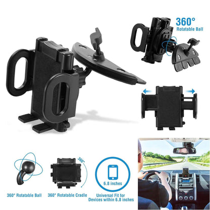 360° Universal CD Slot Car Phone Mount DailySale