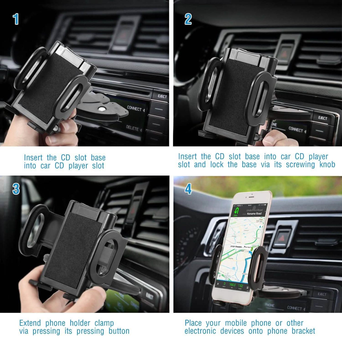 360° Universal CD Slot Car Phone Mount DailySale
