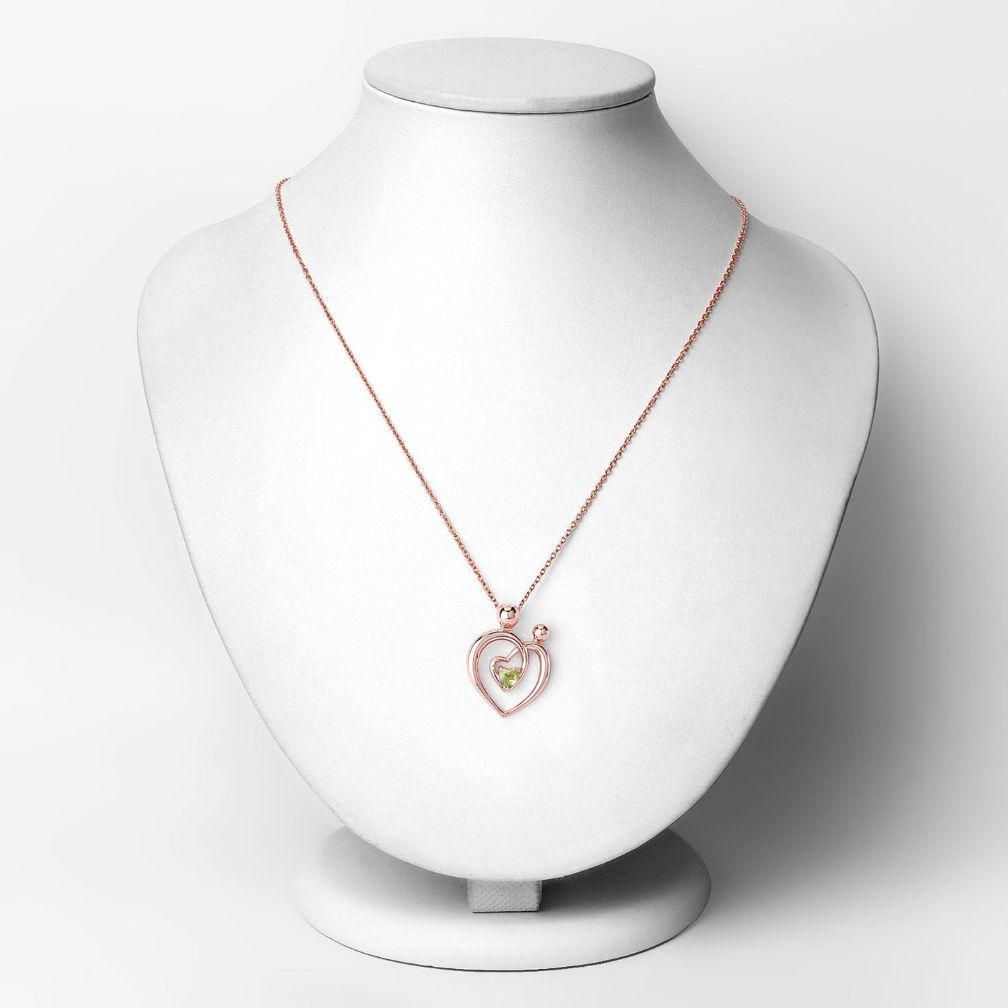 0.25 Carat Genuine Peridot .925 Sterling Silver Pendant Bids.com