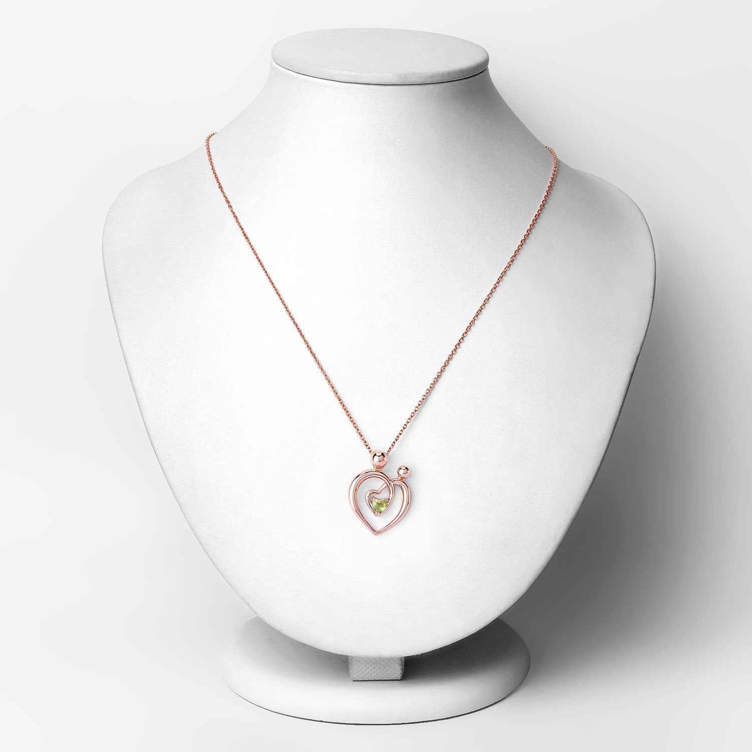 0.25 Carat Genuine Peridot .925 Sterling Silver Pendant Bids.com