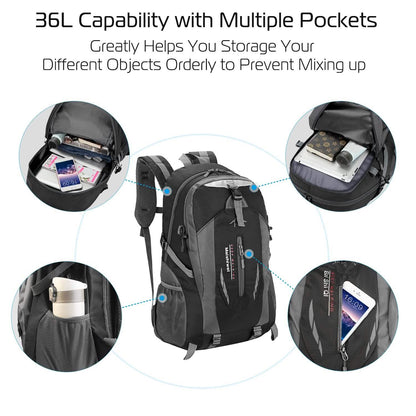36L Outdoor Backpack Waterproof Travel Knapsack DailySale