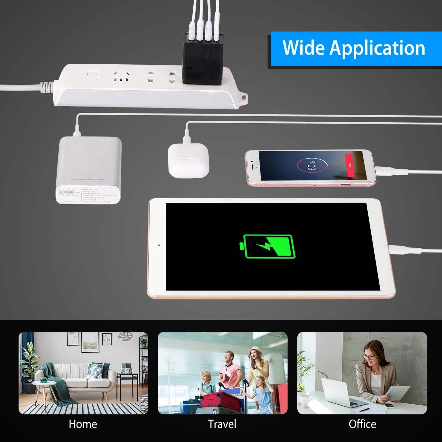 36W USB C 4-Port Fast Charger DailySale