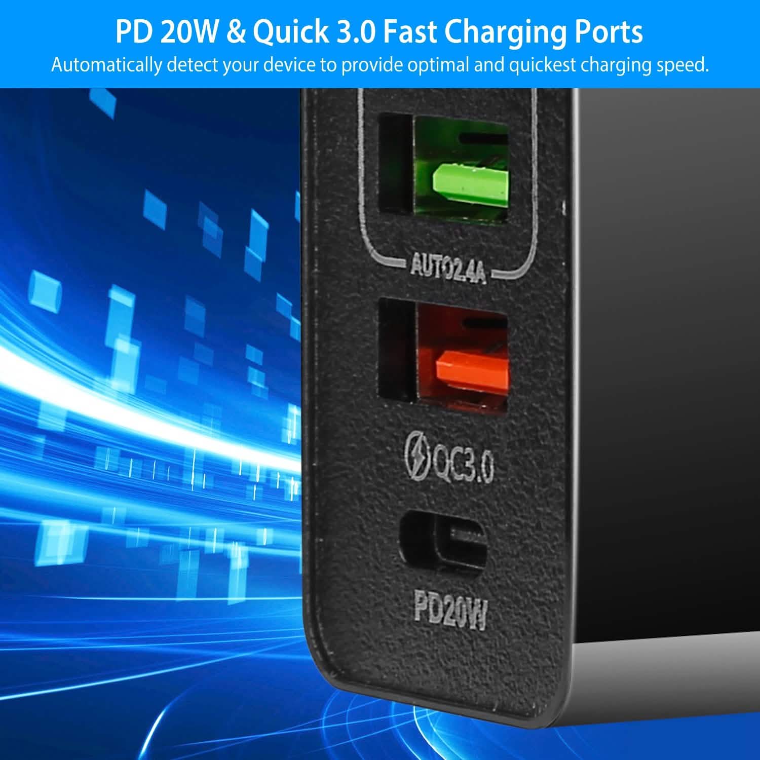 36W USB C 4-Port Fast Charger DailySale