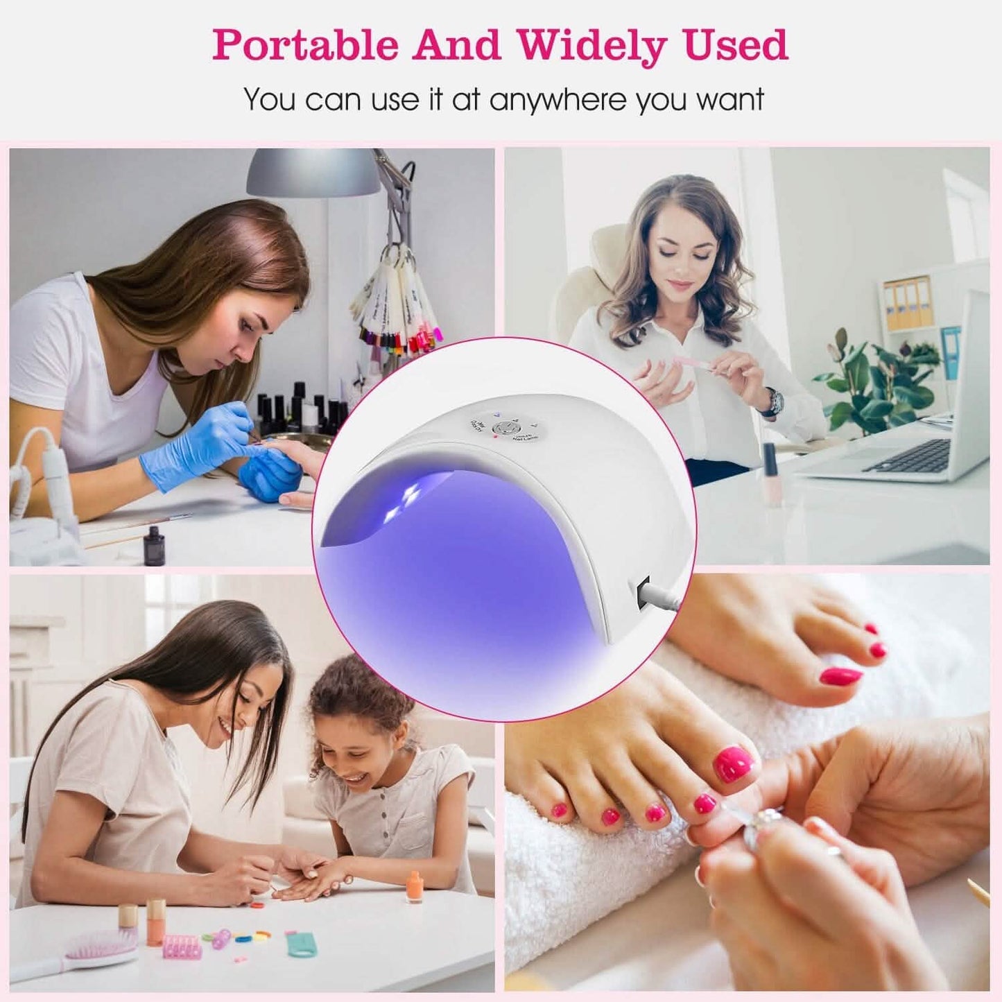 36W UV LED Lamp Nail Gel Dryer 12 LED Sensor Gel Curing Machine DailySale