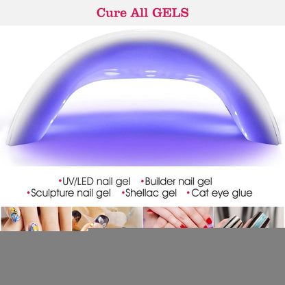 36W UV LED Lamp Nail Gel Dryer 12 LED Sensor Gel Curing Machine DailySale