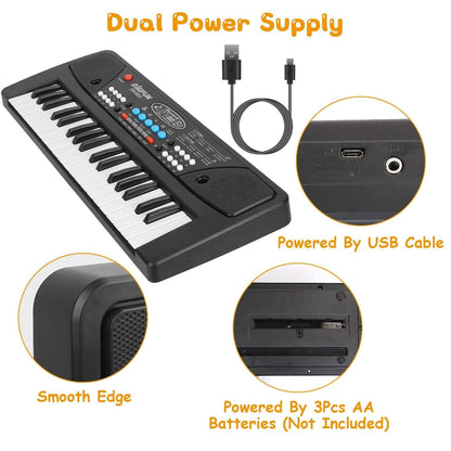 37 Keys Digital Music Electronic Keyboard Instrument with Microphone DailySale