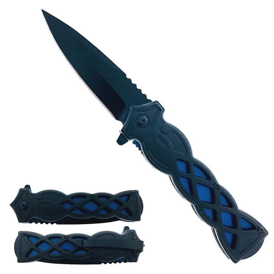 3.75" Weave Pattern Knife with ABS Handle DailySale