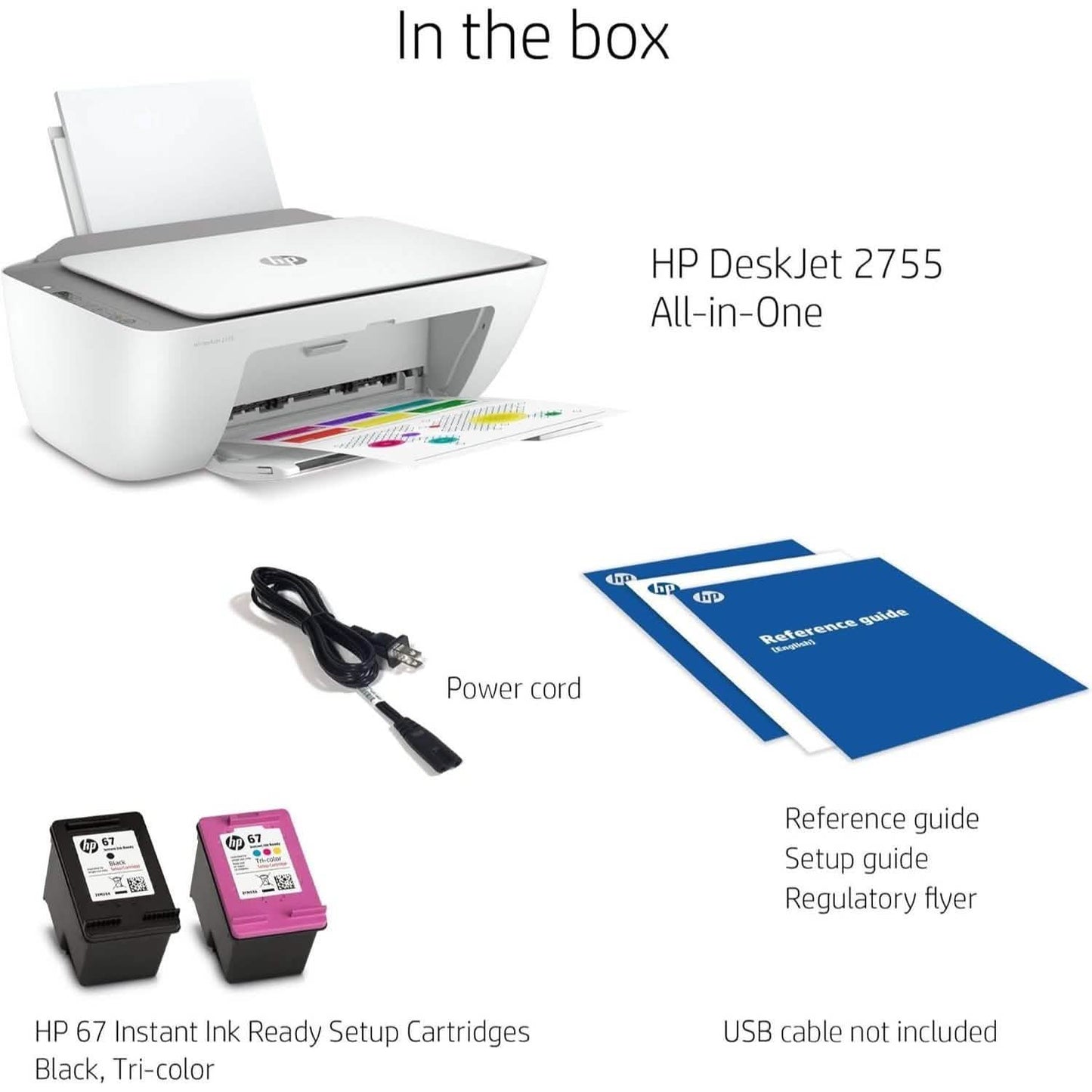 HP DeskJet 2755 All-in-One Wireless Printer – Refurbished DailySale