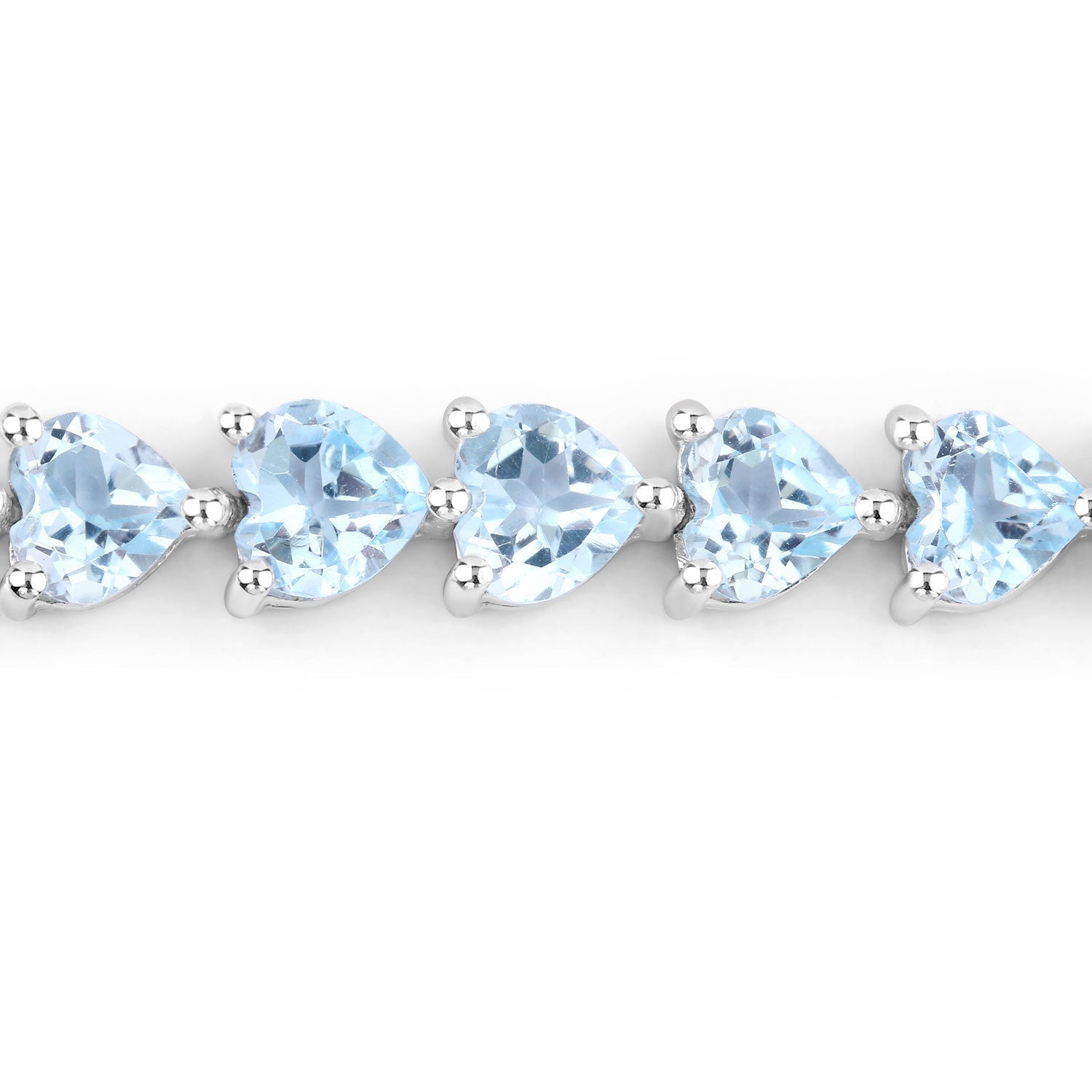 15.50 Carat Genuine Blue Topaz .925 Sterling Silver Bracelet Bids.com