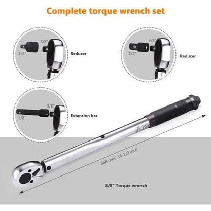 3/8 Drive Click Torque Wrench Set-HTW1A DailySale