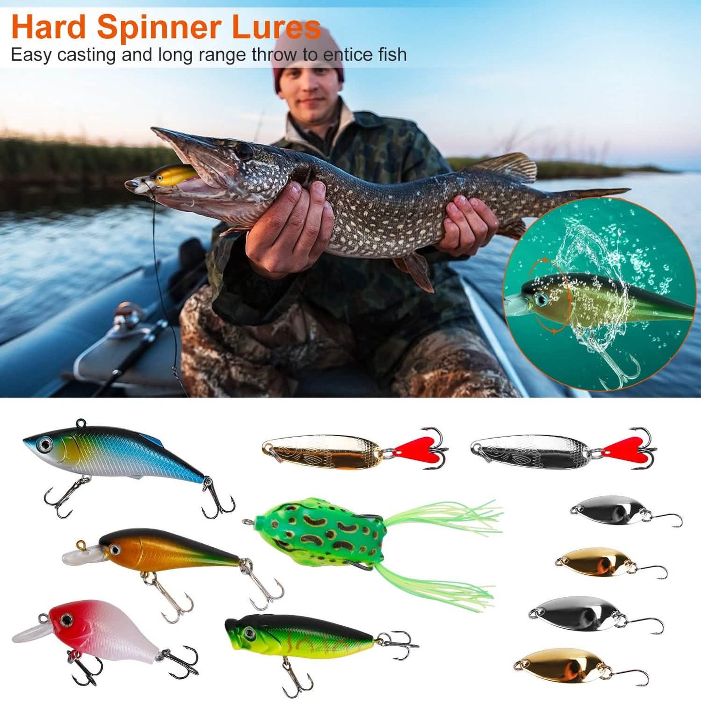 383-Piece: Fishing Lures Tackle Box DailySale