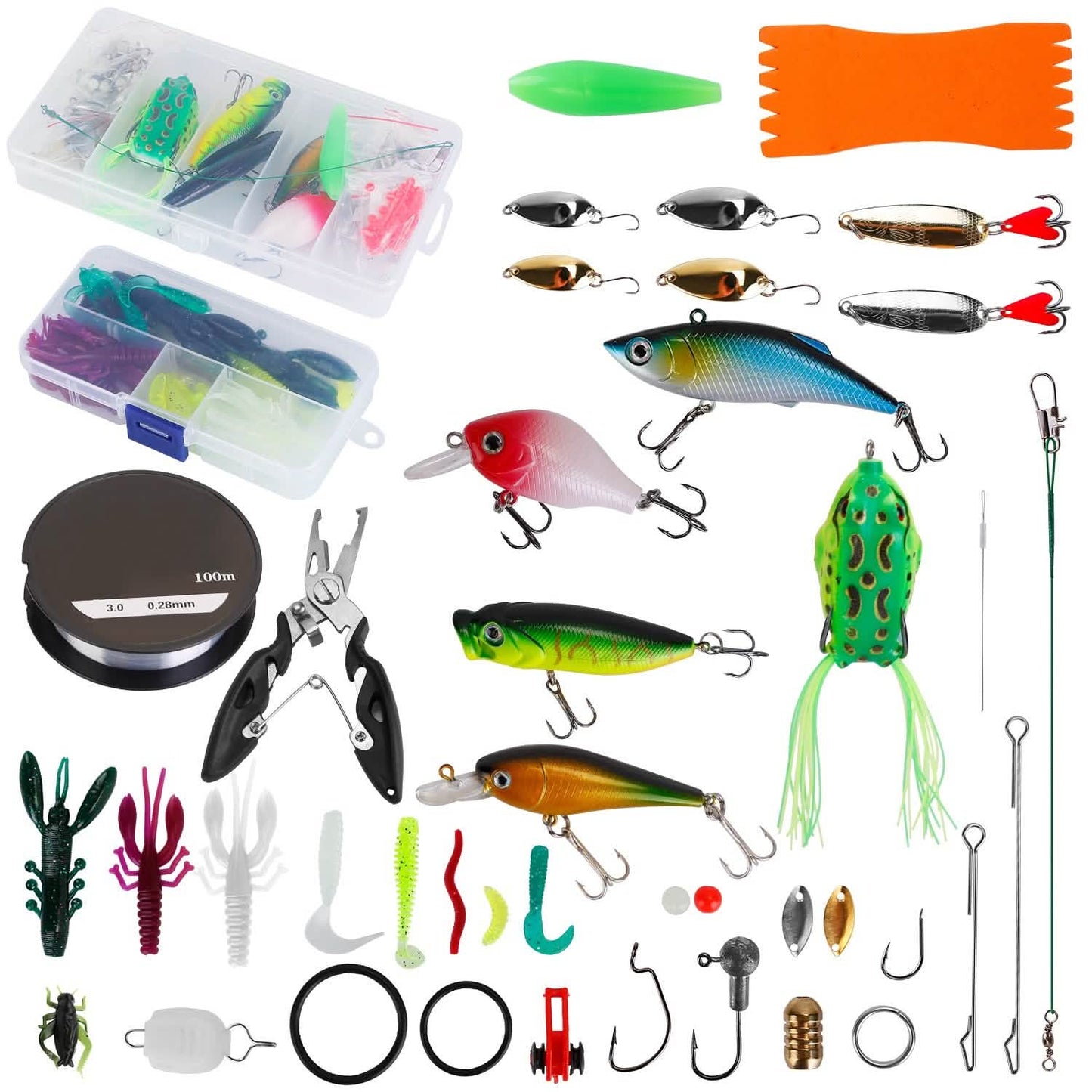 383-Piece: Fishing Lures Tackle Box DailySale