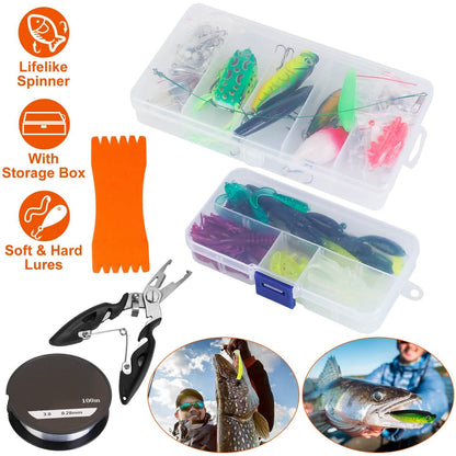 383-Piece: Fishing Lures Tackle Box DailySale