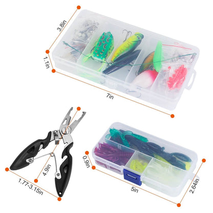 383-Piece: Fishing Lures Tackle Box DailySale
