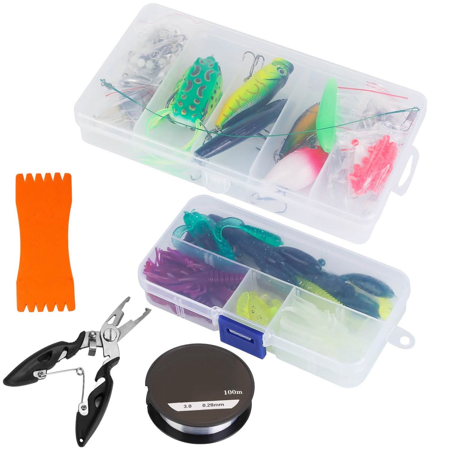 383-Piece: Fishing Lures Tackle Box DailySale