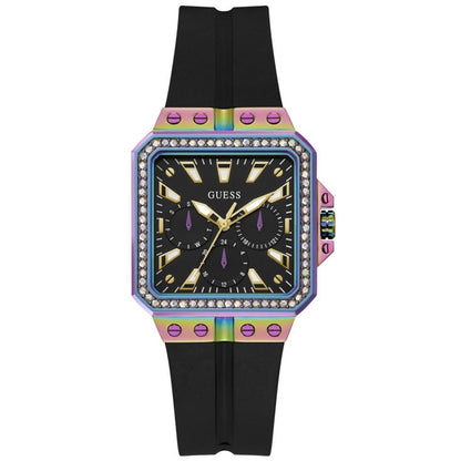Guess Women's Libra Black Silicone Bids.com