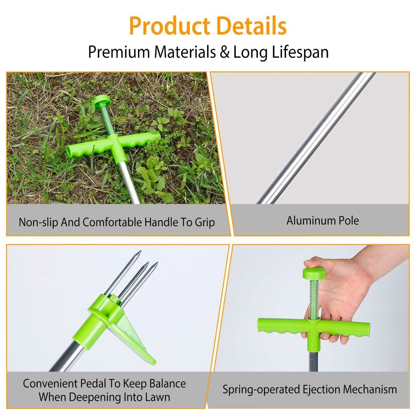 38.98" Weed Puller Twister Stand Up Root Removal DailySale