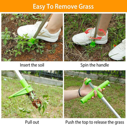 38.98" Weed Puller Twister Stand Up Root Removal DailySale