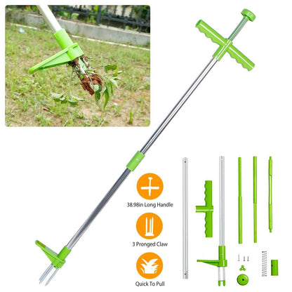 38.98" Weed Puller Twister Stand Up Root Removal DailySale