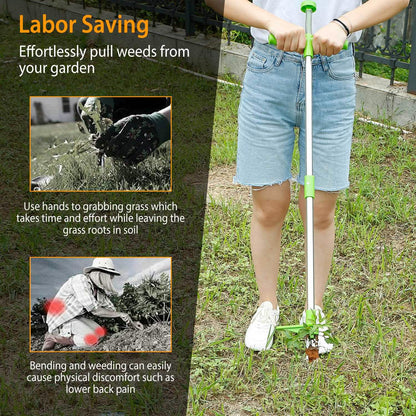 38.98" Weed Puller Twister Stand Up Root Removal DailySale