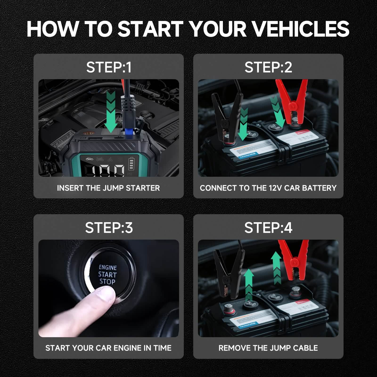 7-in-1 Emergency Car Power Supply Starter & Air Pump DailySale