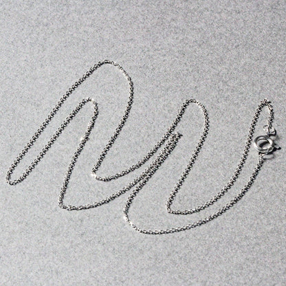 14k White Gold Diamond Cut Cable Link Chain 0.7mm Bids.com