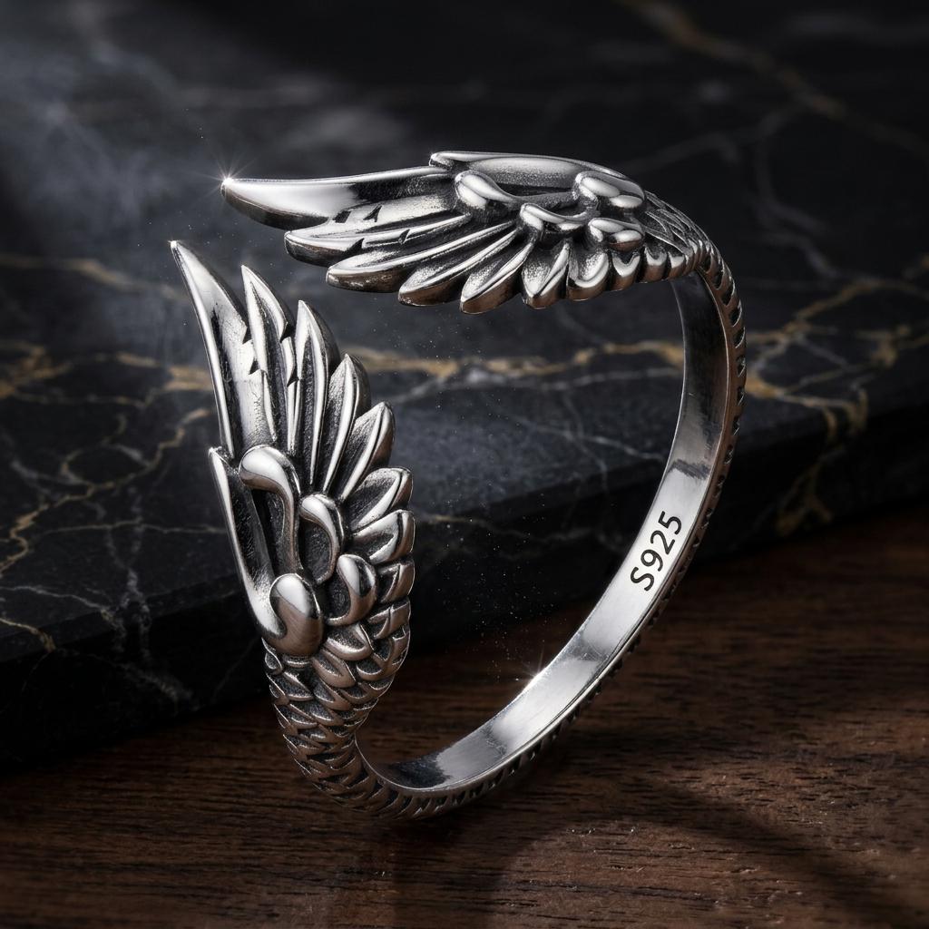925 Sterling Silver Oxidized Ring for Men Bids.com