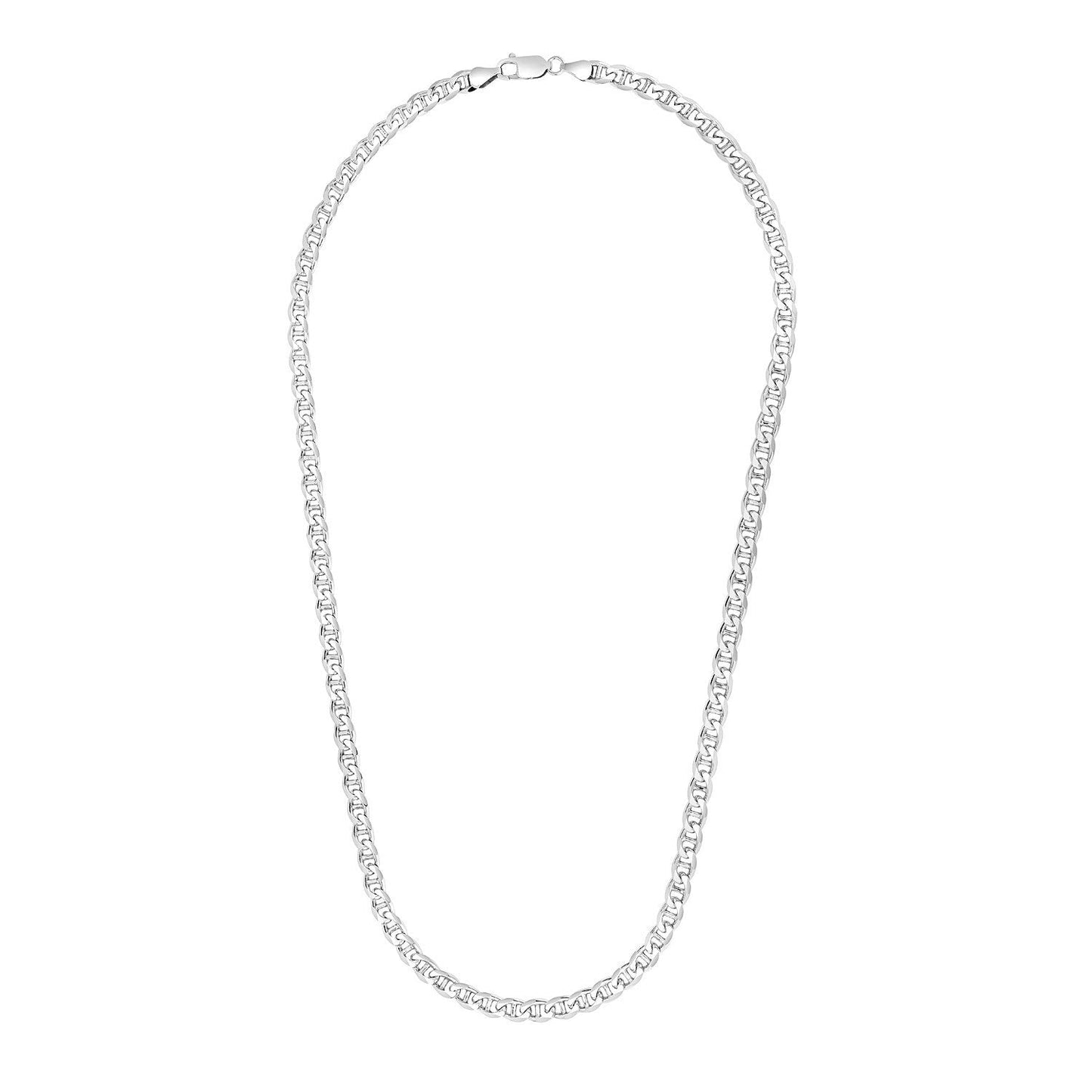 Sterling Silver Rhodium Plated Mariner Chain 5.6mm Bids.com