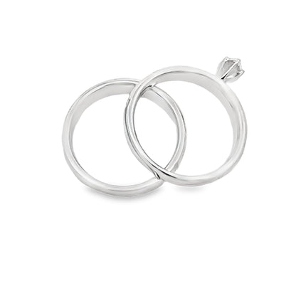 Diamond Engagement Ring Set Sterling Silver 14KT Gold Bids.com