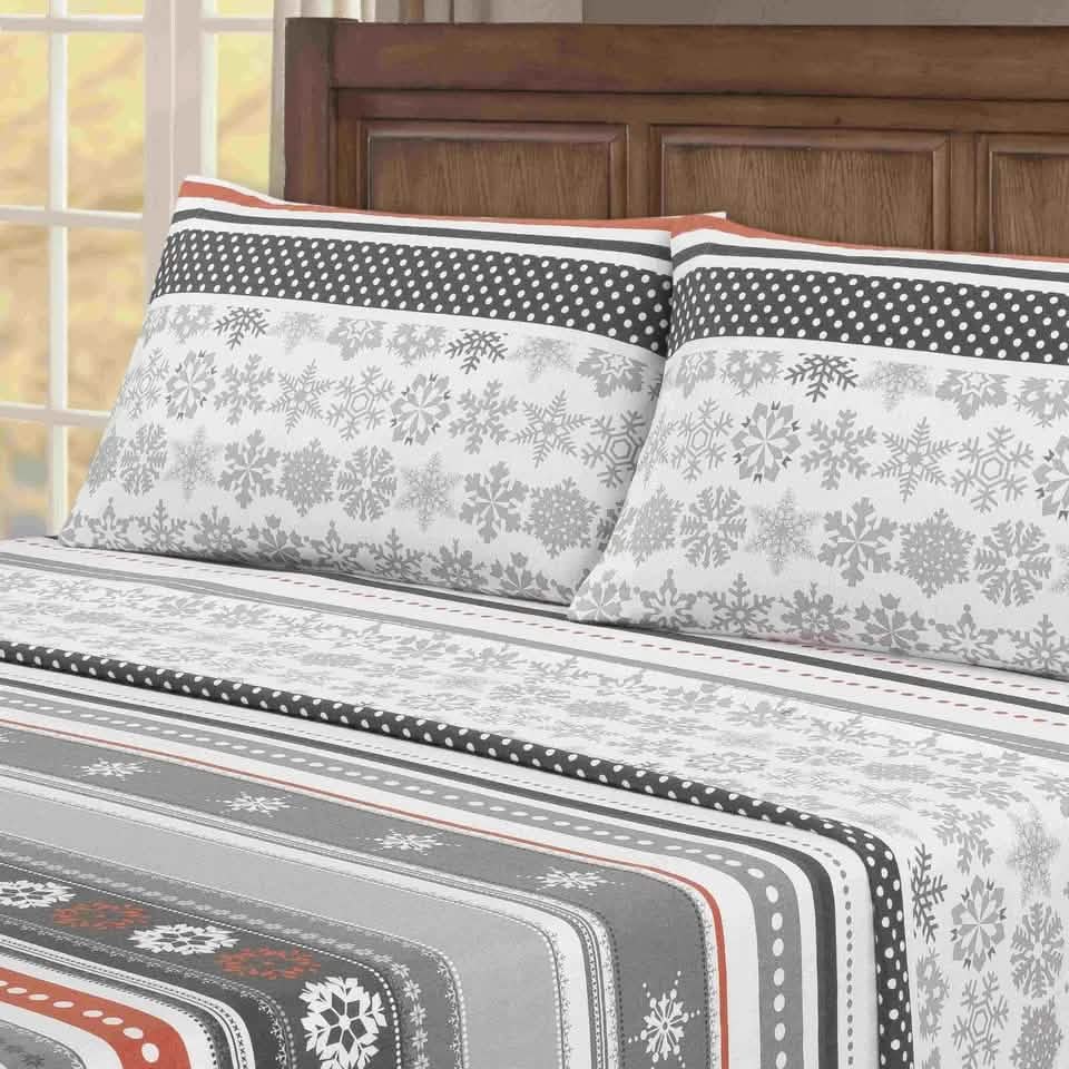 4-Piece: Kathy Ireland 100% Turkish Cotton Flannel Sheet Set DailySale